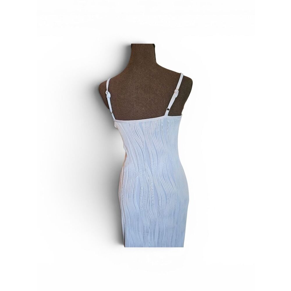 PRETTYGARDEN Light Blue Knit Bodycon Maxi Midi Dress Size Small - Picture 5 of 8
